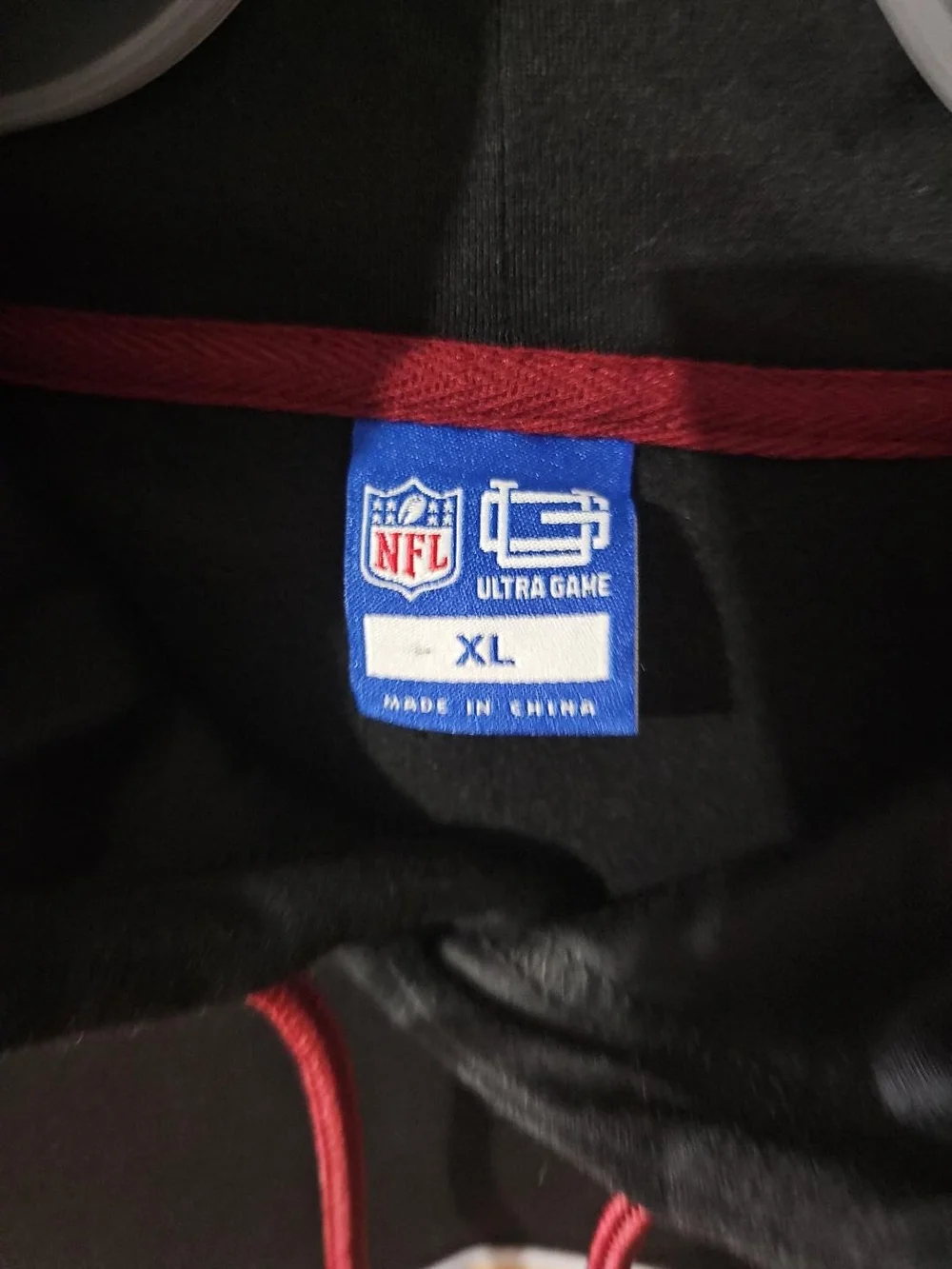 Washington Commanders NFL Ultra Game Hoodie XL NWT Black Burgundy